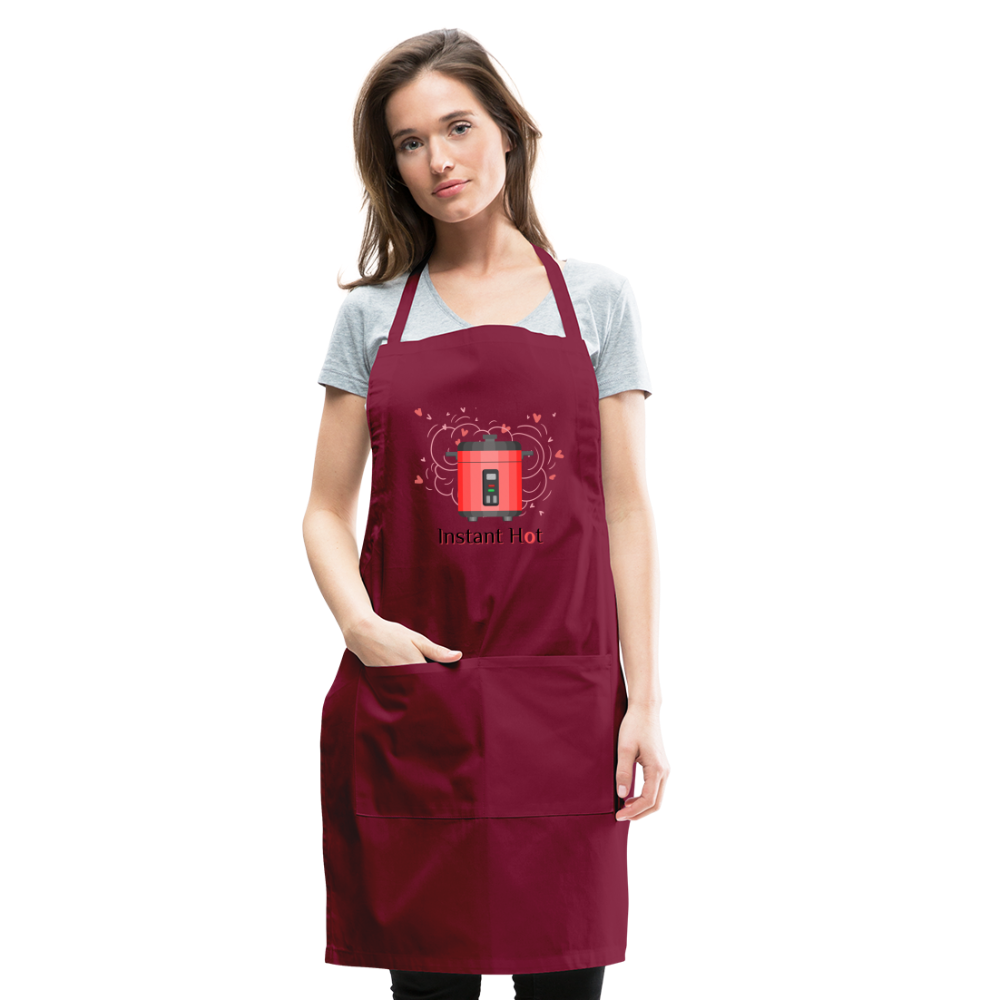 Instant Hot Adjustable Apron - burgundy