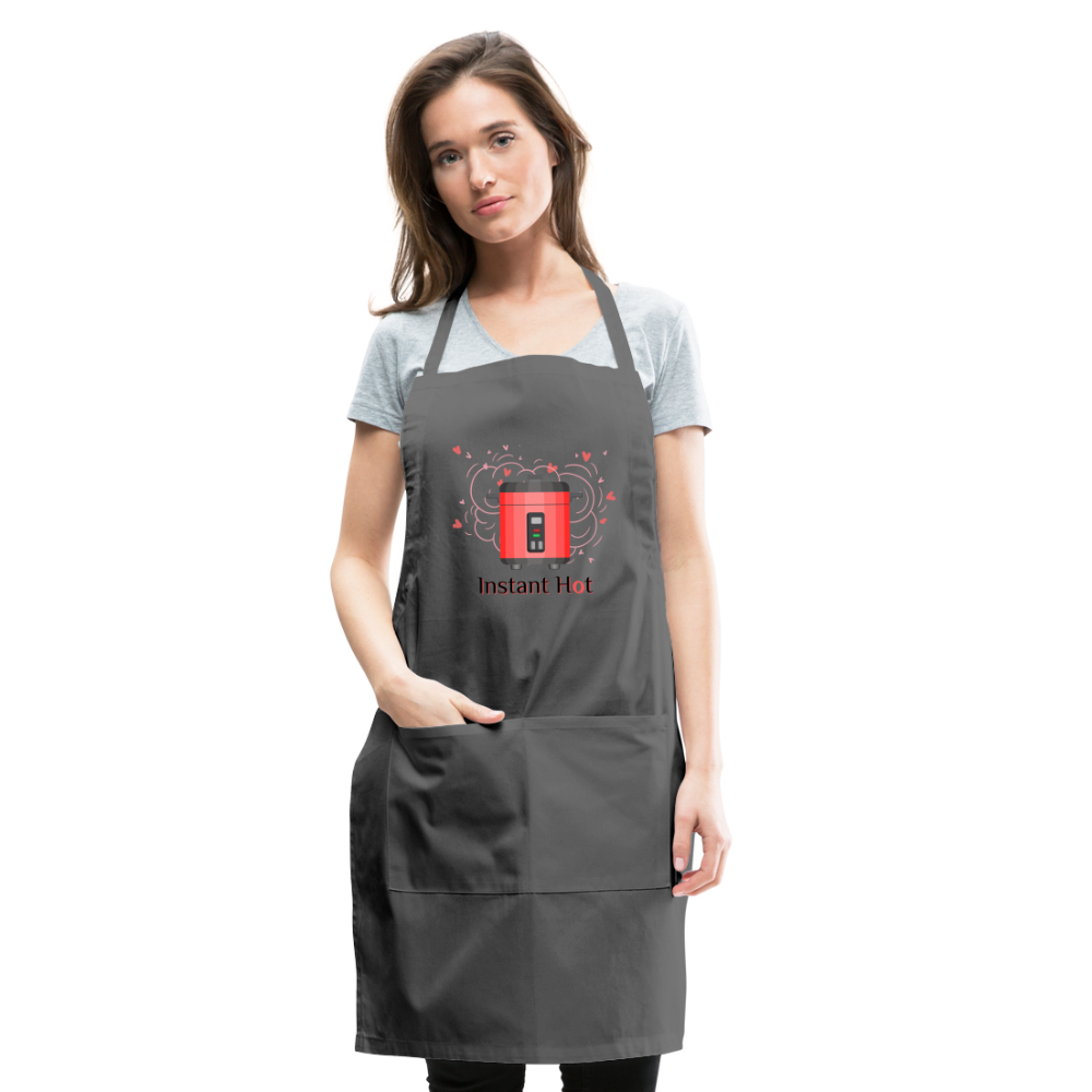 Instant Hot Adjustable Apron - charcoal