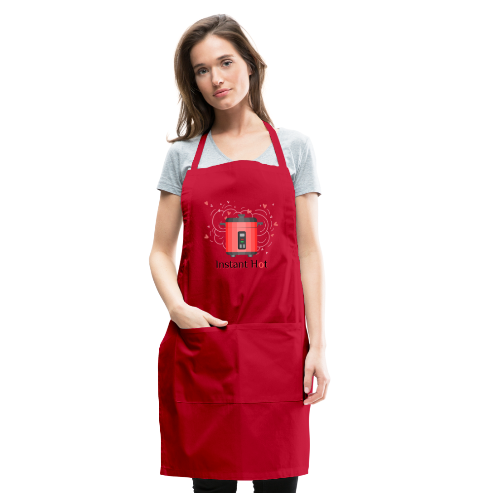 Instant Hot Adjustable Apron - red