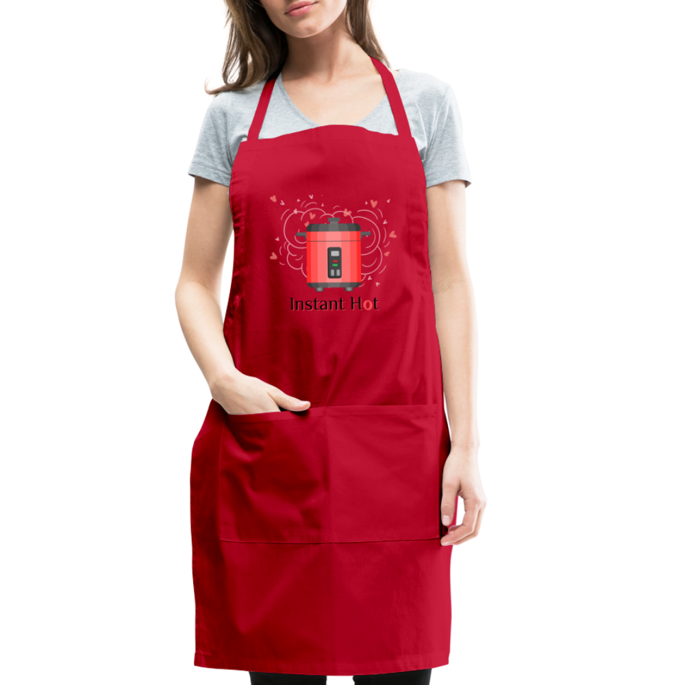Instant Hot Adjustable Apron - red