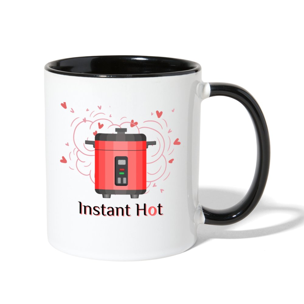Instant Hot Mug - white/black