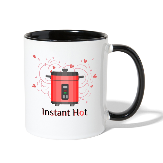 Instant Hot Mug - white/black