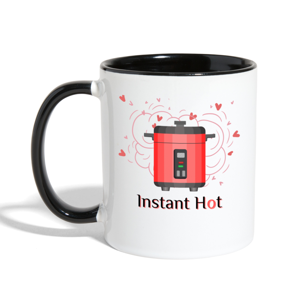 Instant Hot Mug - white/black