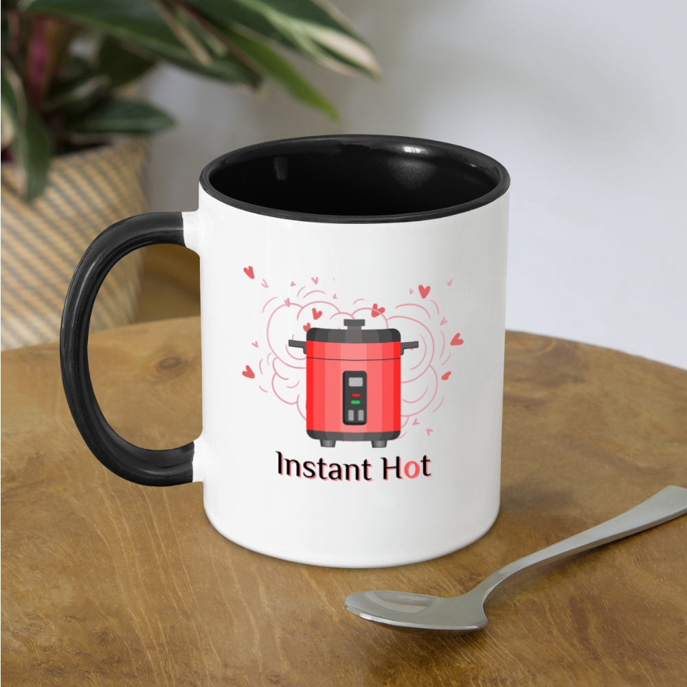 Instant Hot Mug - white/black