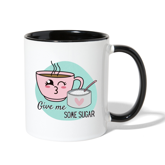 Give Me Some Sugar Mug - white/black