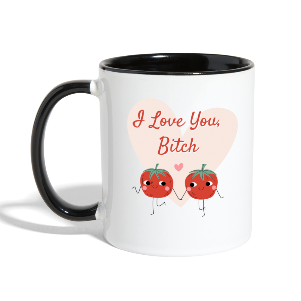 I Love You B Mug - white/black