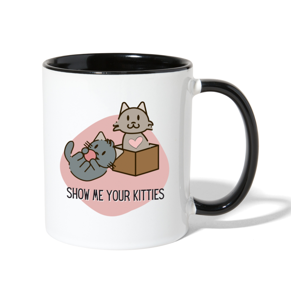 Show Me Your Kitties Mug - white/black