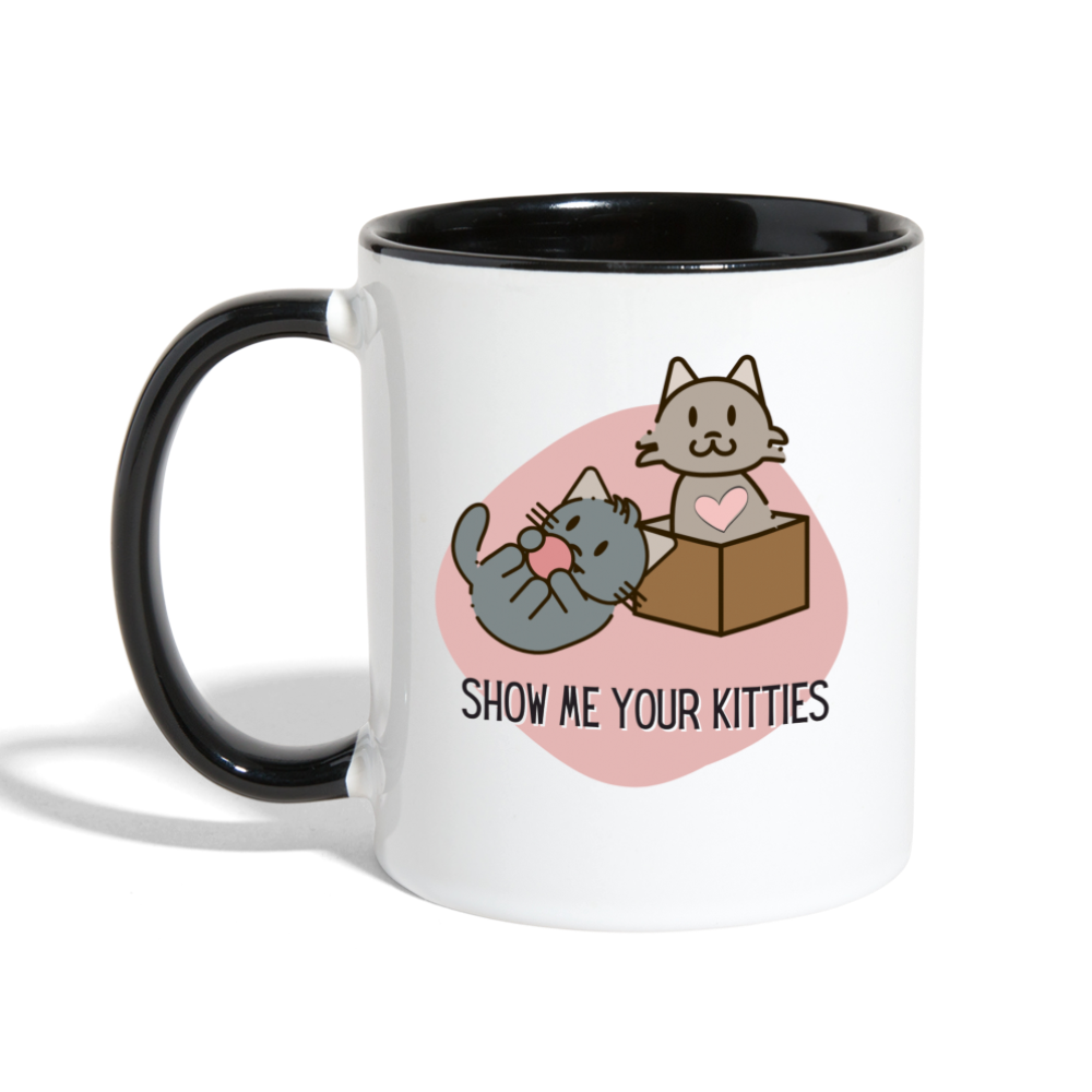 Show Me Your Kitties Mug - white/black