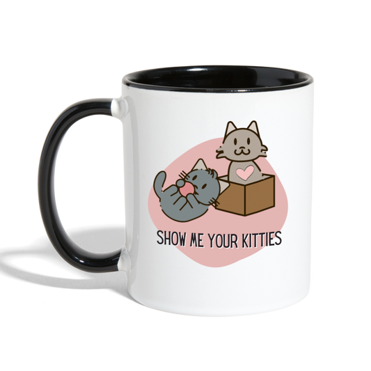 Show Me Your Kitties Mug - white/black