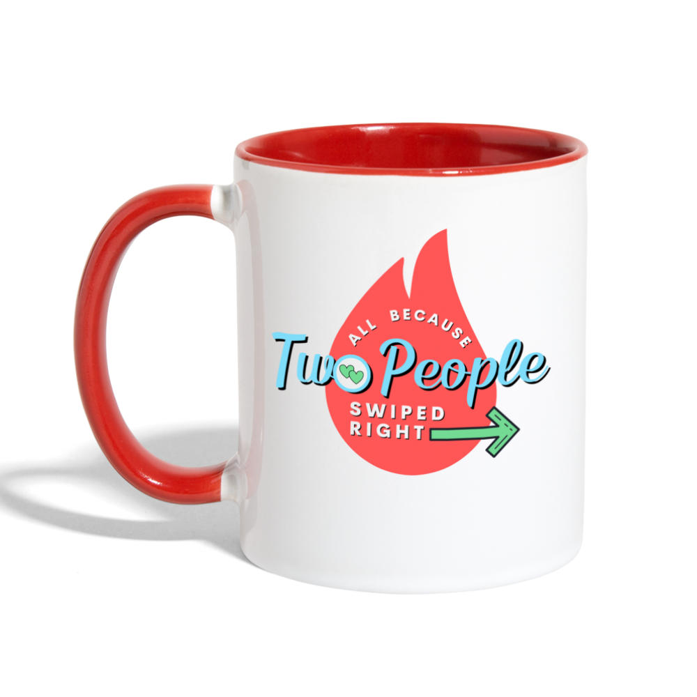 Swiped Right Mug - white/red